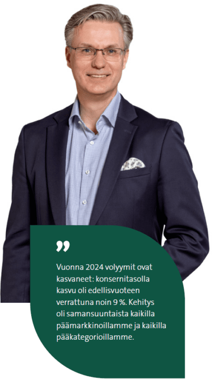 Raisio Oyj, Tilinpäätös 2024, CEO Pasi Flimkman