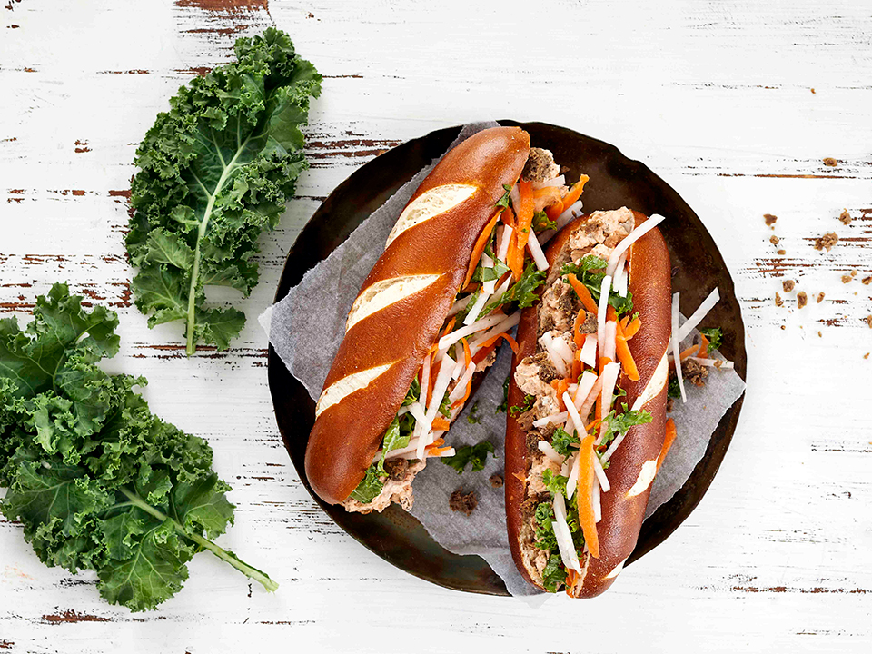 Bahn-mi-resepti Härkis Bahn mi -patongit