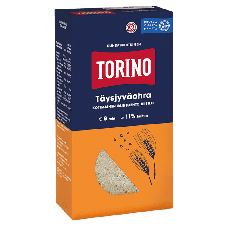Torino Täysjyväohra on kotimainen vaihtoehto riisille