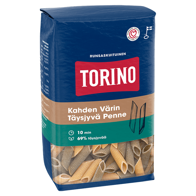 Torino Kahden Värin Täysjyväpenne pasta